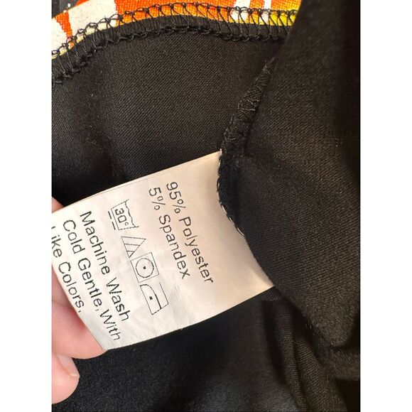 Butterfly Flame Graphic Crop Top Black Stretch Tee Size XS - Picture 7 of 8